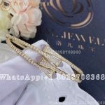 Marli Cleo Diamond Slim Slip-On Bracelet In Yellow Gold Chalcedony - Image 4