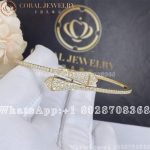 Marli Cleo Full Diamond Midi Slip-On Bracelet In Yellow Gold - Image 4
