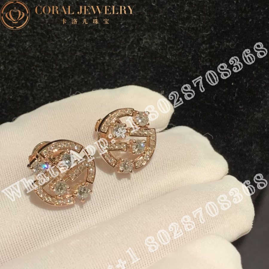 Marli Avenues Stud Earrings In Rose Gold AVEN-E9 - Image 3