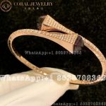 Marli Cleo Diamond Slip-On Bracelet In Rose Gold Amethyst - Image 3