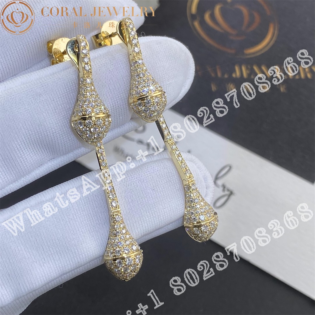 Marli Cleo Full Diamond Drop Earrings In Yellow Gold Cora (5)