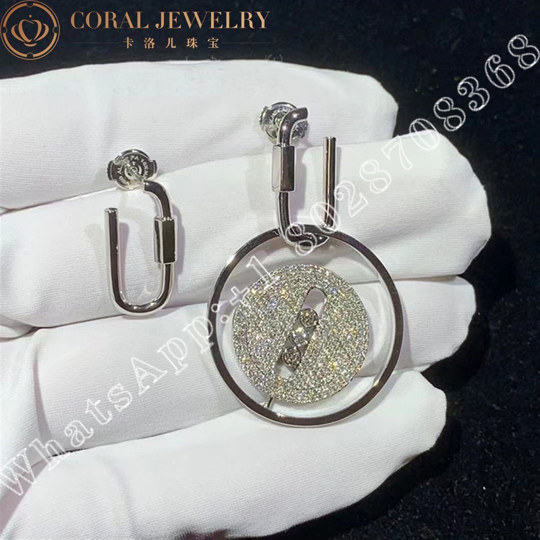 Messika Lucky Move Mousqueton White Gold Diamond Earrings 10135 Wg Coral (2)