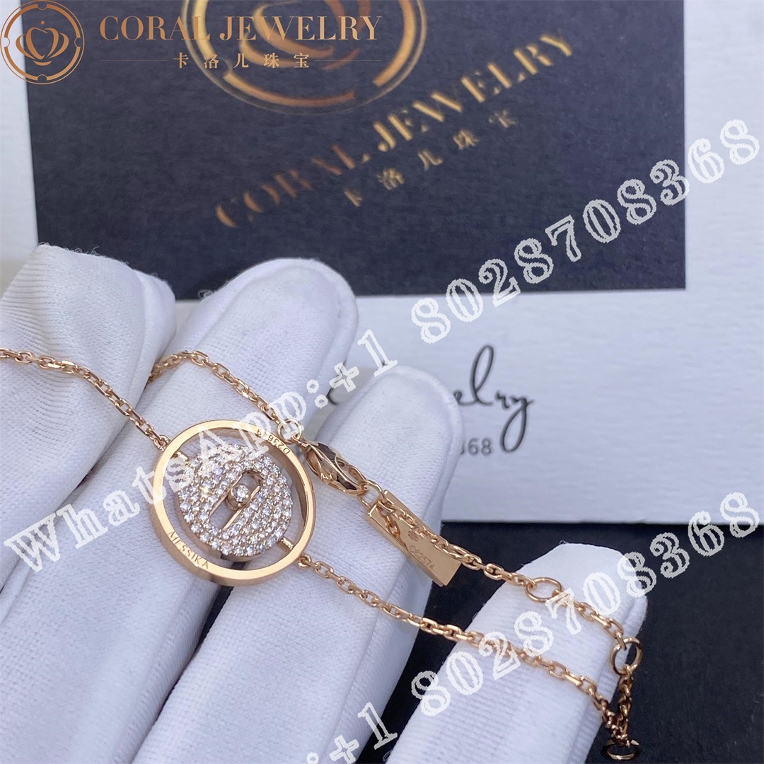 Messika lucky move pave pm rose gold diamond bracelet 07541 rg coral (1)