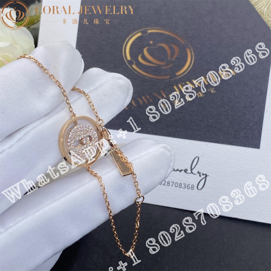 Messika Lucky Move Pavé PM Rose Gold Diamond Bracelet 07541-RG - Image 3