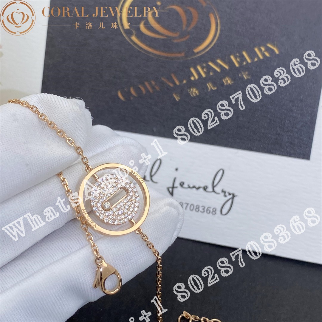 Messika Lucky Move Pavé PM Rose Gold Diamond Bracelet 07541-RG - Image 5