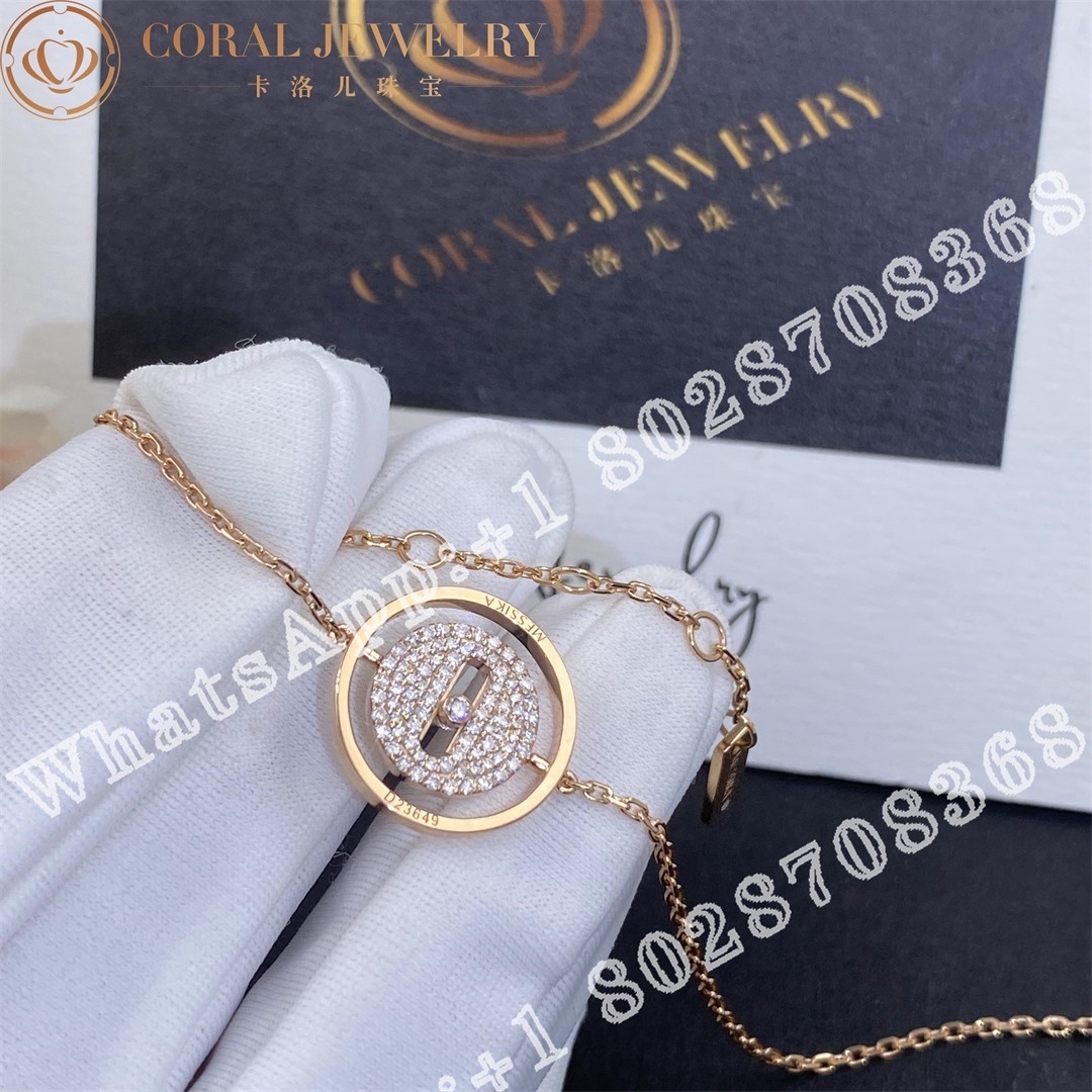 Messika Lucky Move Pavé PM Rose Gold Diamond Bracelet 07541-RG