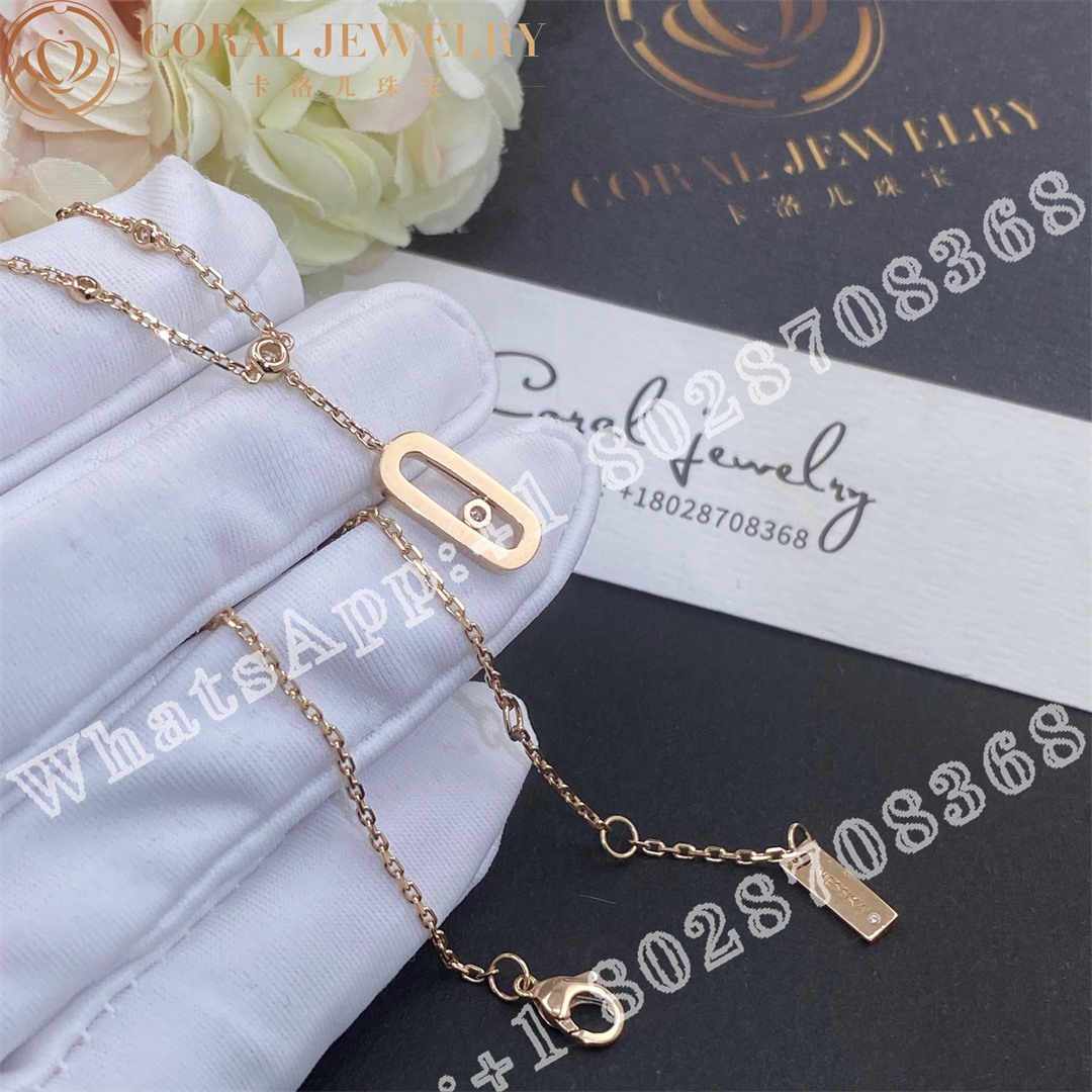 Messika move uno ankle bracelet rose gold diamond bracelet 10100 rg coral (1)