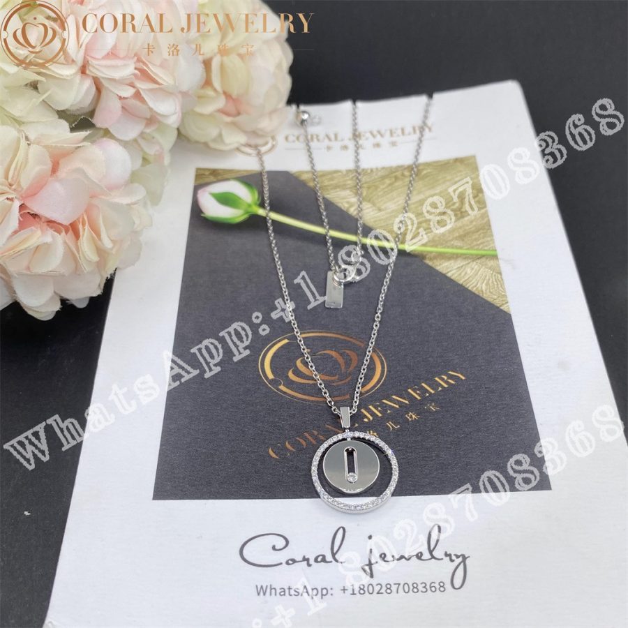 Messika Lucky Move PM White Gold Diamond Necklace 07396-WG - Image 4