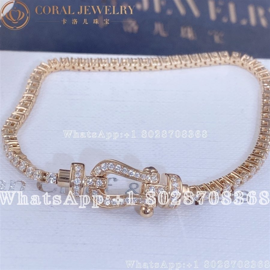 Force 10 Bracelet 18k pink gold and diamonds medium model - Image 4