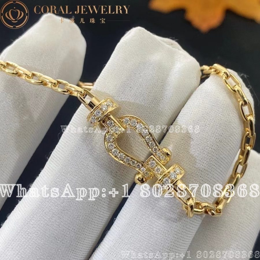 Force 10 Bracelet 18k yellow gold and diamonds medium model Yellow gold link - Image 3