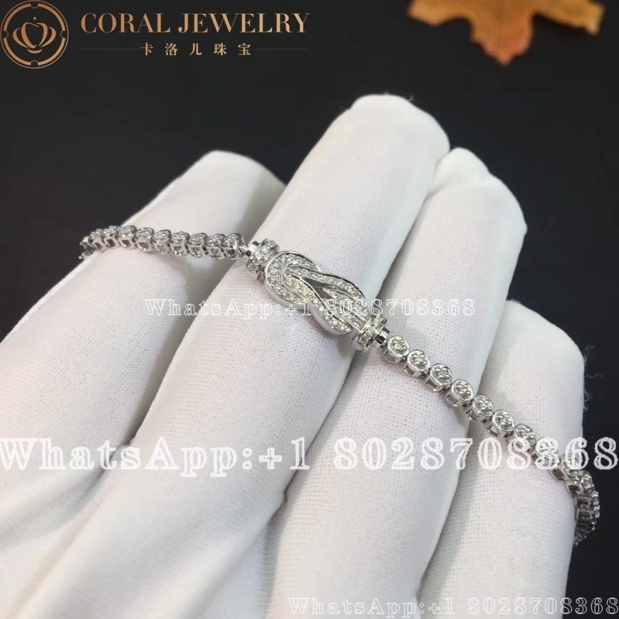 Fred Chance Infinie Bracelet medium model Diamond and 18k White Gold Bracelet - Image 3