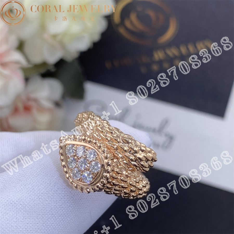 Boucheron Serpent Bohème Ring S Motif Rose Gold JRG04CAB1 - Image 3