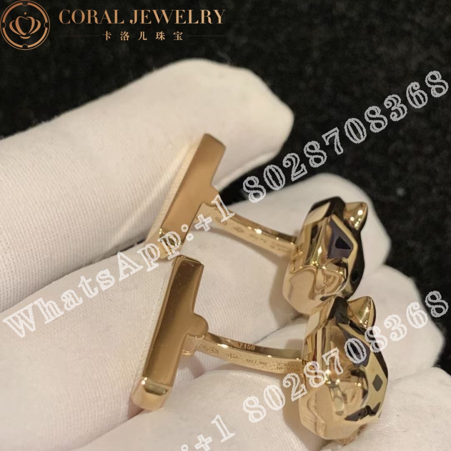 Cartier Panthère De Cartier Cufflinks, Yellow Gold Ref. OG000159 - Image 3