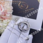 Cartier Trinity Necklace, Small Model, White Gold Black Ceramic Ref. B3045500 - Image 4