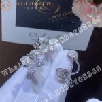 Pasquale Bruni Petit Garden Earrings in 18k White Gold with Diamonds, Medium Flower - Image 4