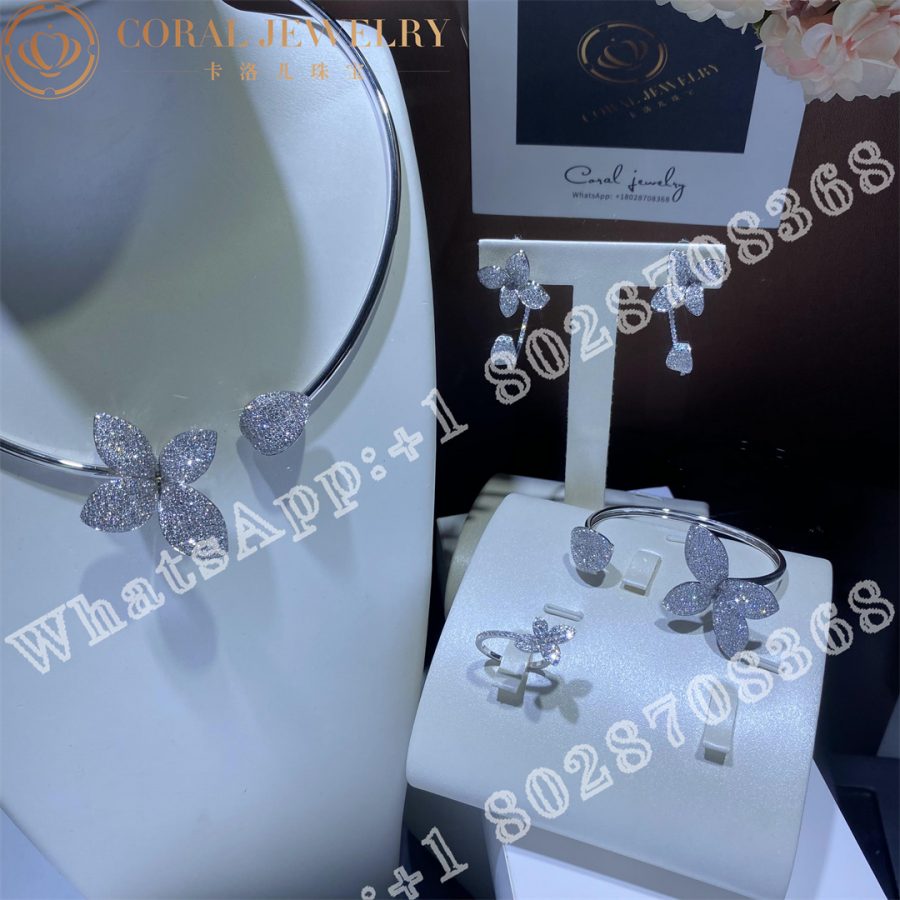 Pasquale Bruni Petit Garden Earrings in 18k White Gold with Diamonds, Medium Flower - Image 13