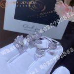 Pasquale Bruni Petit Garden Earrings in 18k White Gold with Diamonds, Medium Flower - Image 3