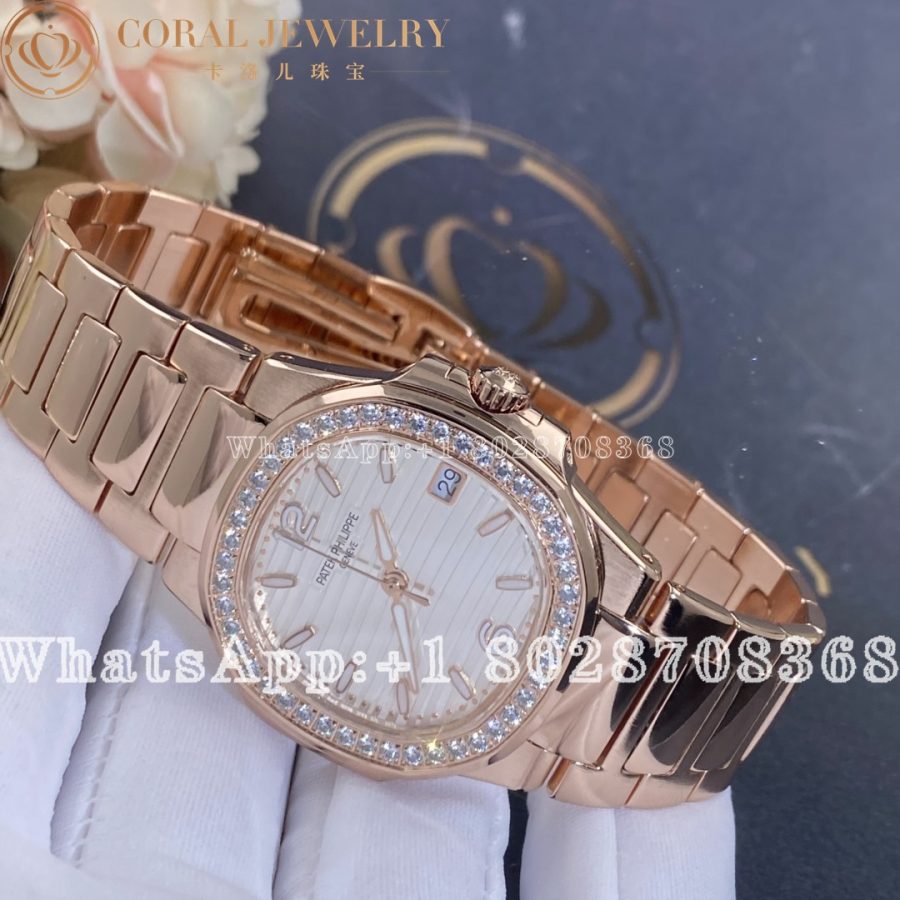 Patek Philippe Nautilus 18kt Rose Gold Diamond Ladies Watch 7010-1r-011 - Image 5