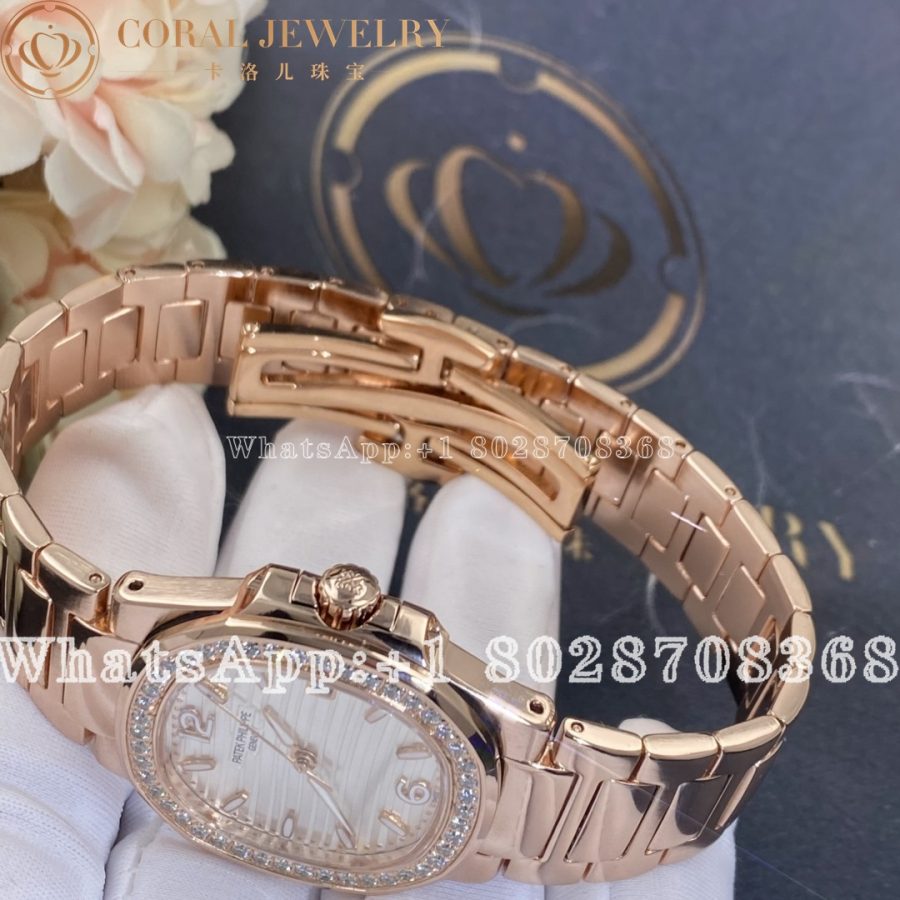 Patek Philippe Nautilus 18kt Rose Gold Diamond Ladies Watch 7010-1r-011 - Image 6