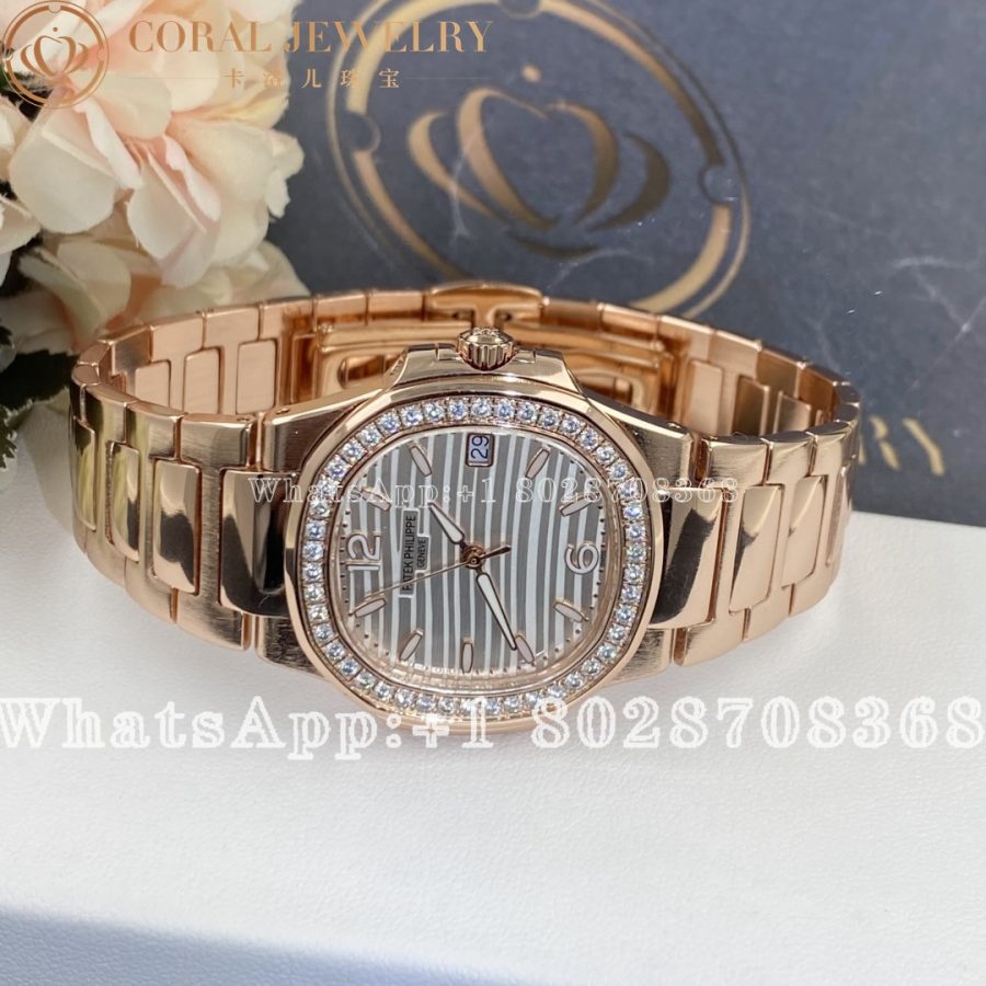 Patek Philippe Nautilus 18kt Rose Gold Diamond Ladies Watch 7010-1r-011 - Image 7