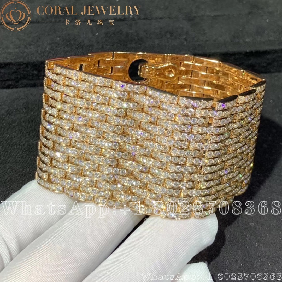 Cartier Agrafe Bracelet Rose Gold Diamonds Hp601087 Coral (2)