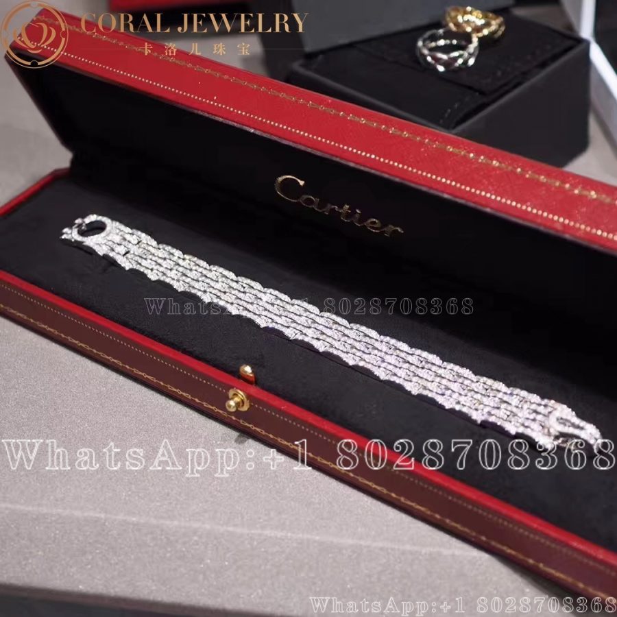 Cartier Agrafe Bracelet White Gold, Diamonds H6020017 - Image 9