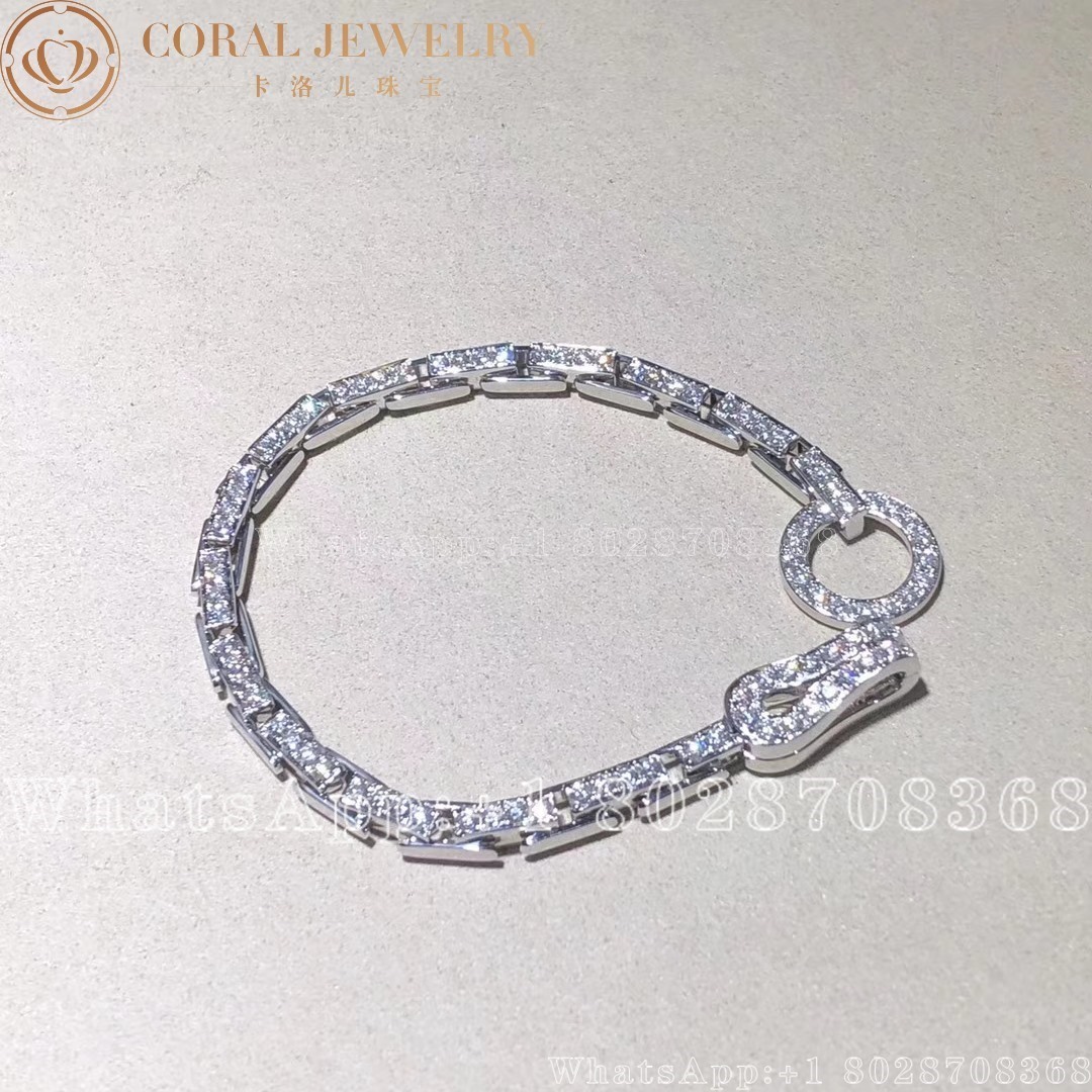 Cartier Agrafe Bracelet White Gold Diamonds N6026300 Coral (1)