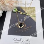 Van Cleef & Arpels Pure Alhambra pendant 18K yellow gold, Onyx VCARB13900 - Image 5