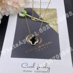 Van Cleef & Arpels Pure Alhambra pendant 18K yellow gold, Onyx VCARB13900 - Image 6