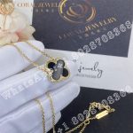 Van Cleef & Arpels Pure Alhambra pendant 18K yellow gold, Onyx VCARB13900 - Image 3