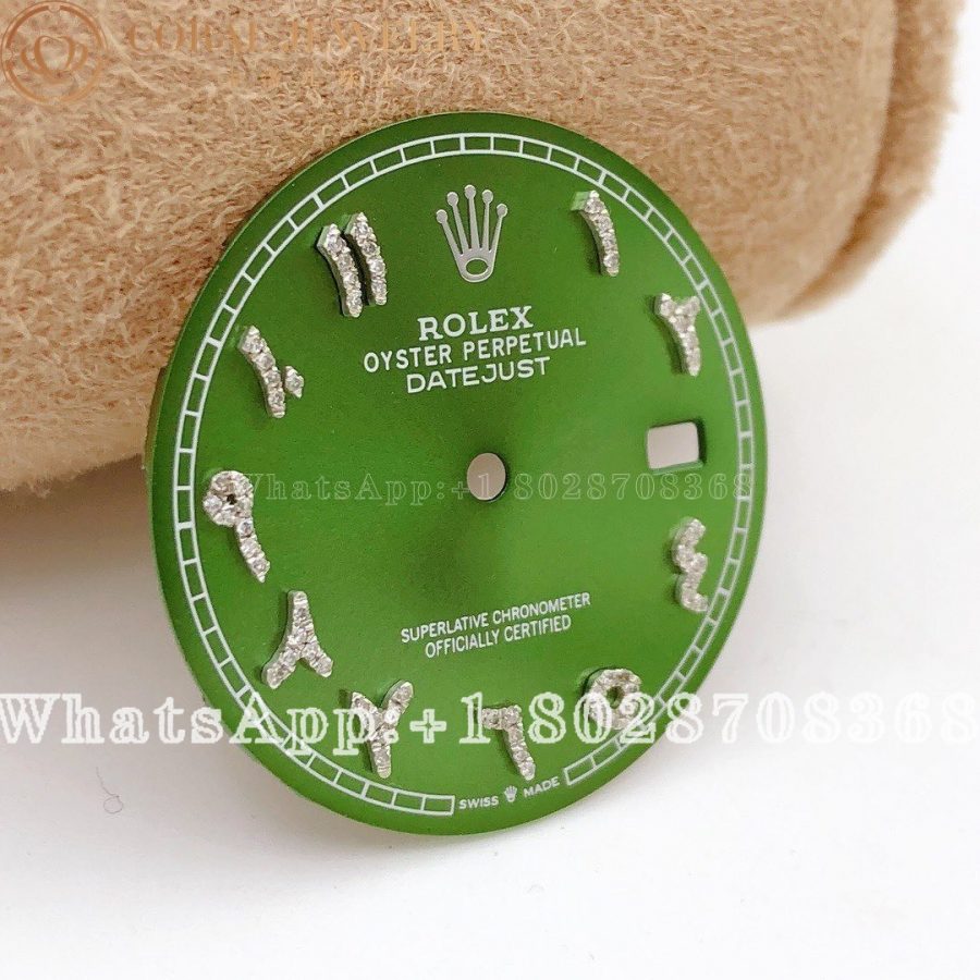 Rolex – Custom Green Arabic Dial for Datejust 41 - Image 4