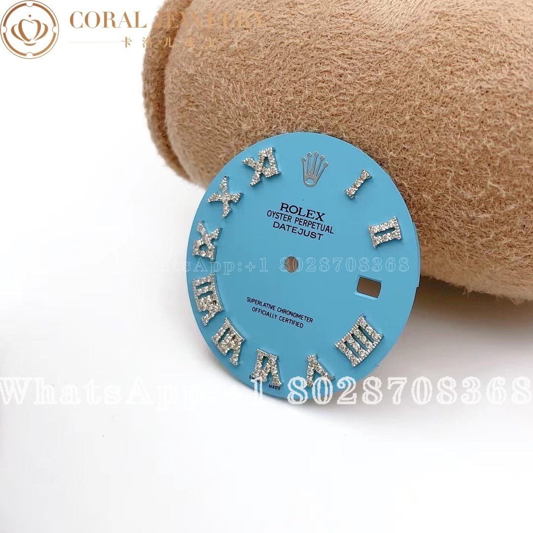 Rolex Customtiffany Color Diamond Dial For Datejust 41 Coral (2)