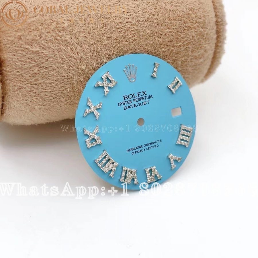Rolex – Custom Blue Color Diamond Dial for Datejust 41 - Image 3