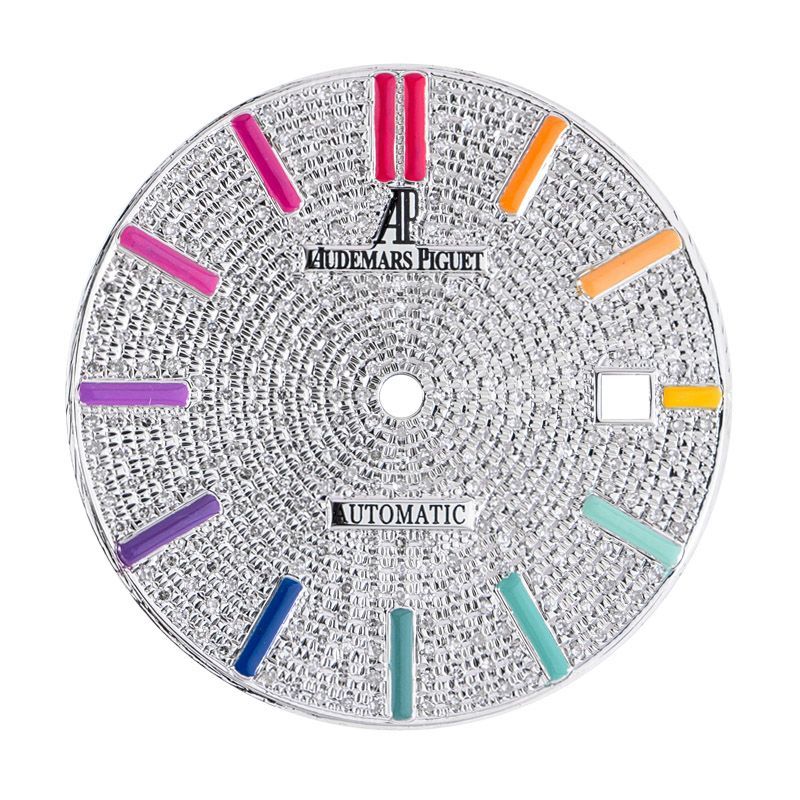 Audemars Piguet Diamond Paved Rainbow Dial For Royal Oak 41mm