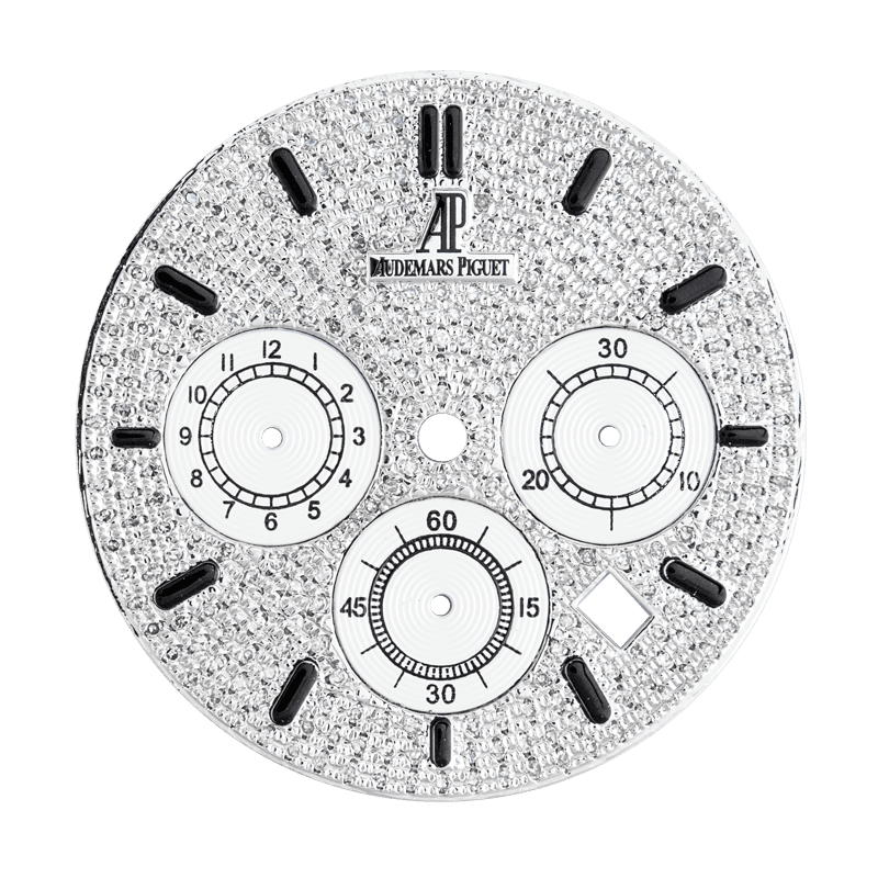 Audemars Piguet Royal Oak 41mm Steel Diamond Pave Custom Dial