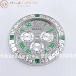 Rolex – Custom Daytona Diamond Pavé/Green Arabic Numbers Custom Dial - Image 3