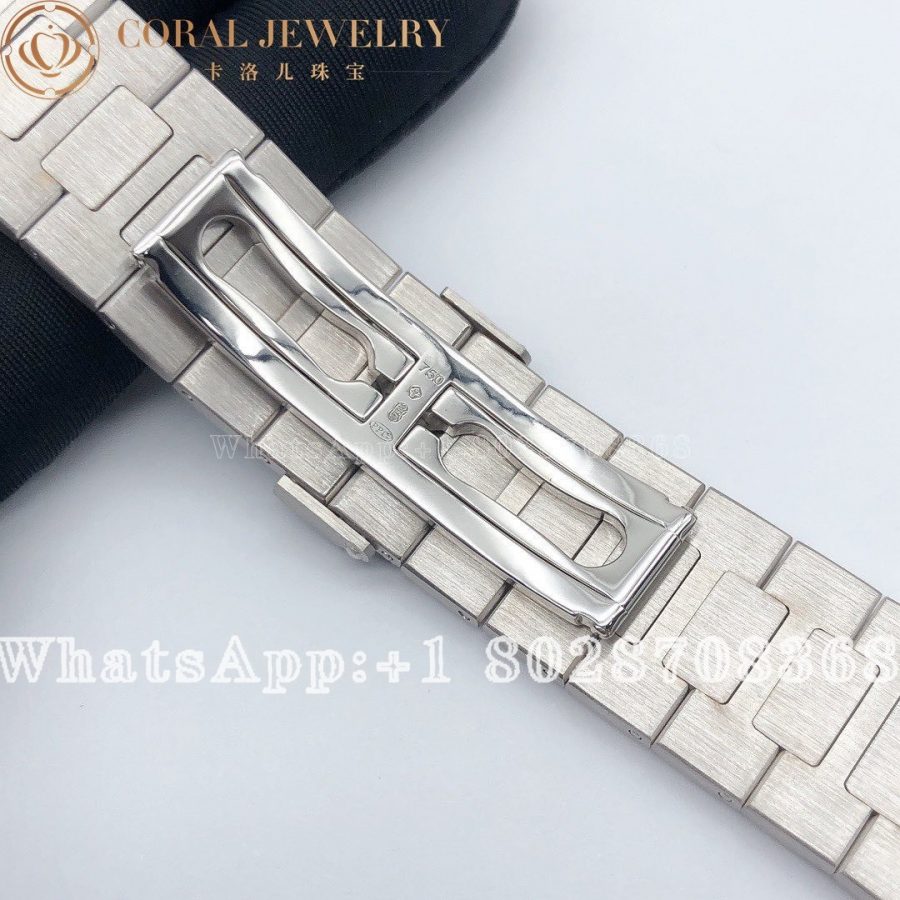 Patek Philippe - 5711 Custom White Gold Strap Set with Diamonds - Image 4