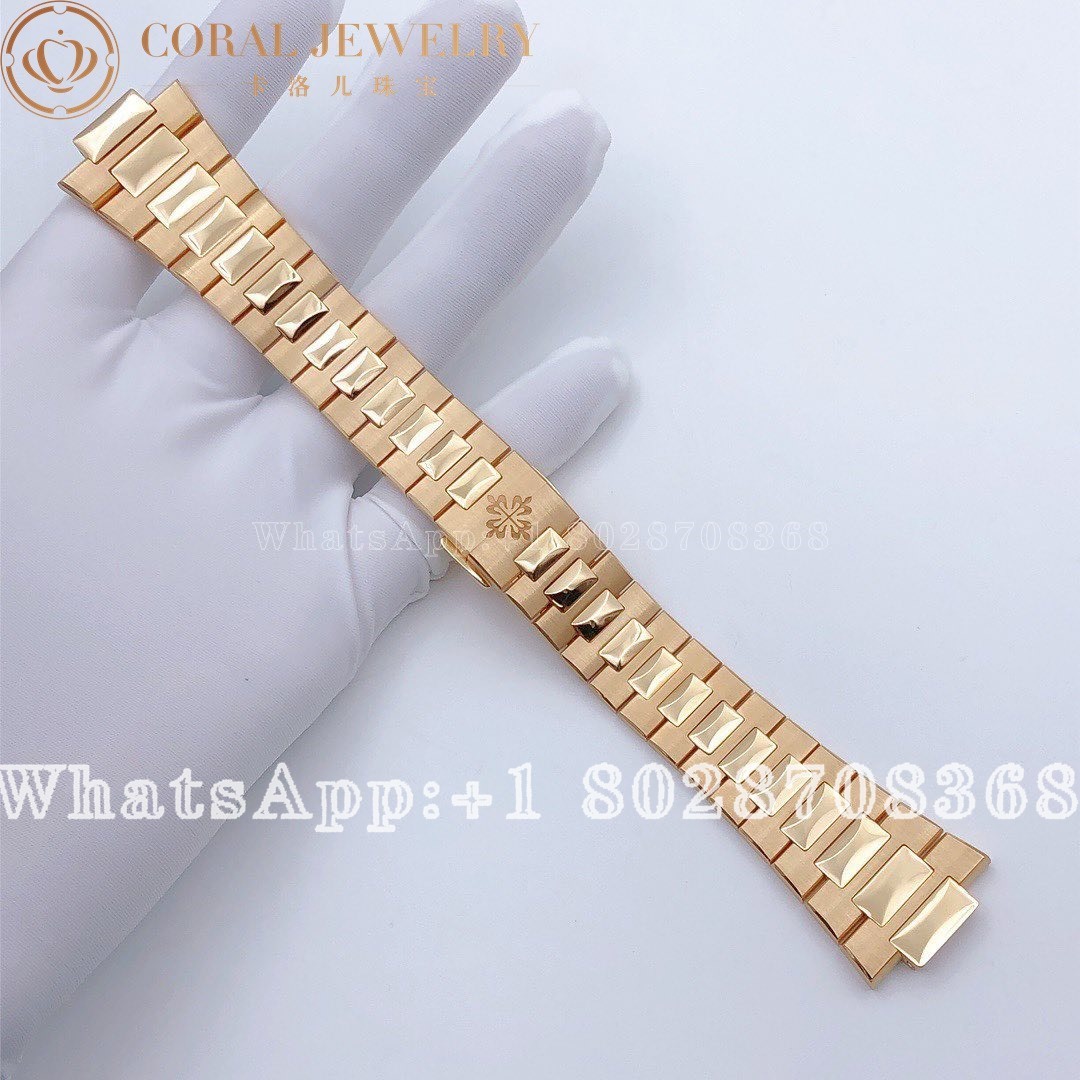 Patek Philippe Custom 5711 5712 5980 Rose Gold Replacement Strap Coral (3)