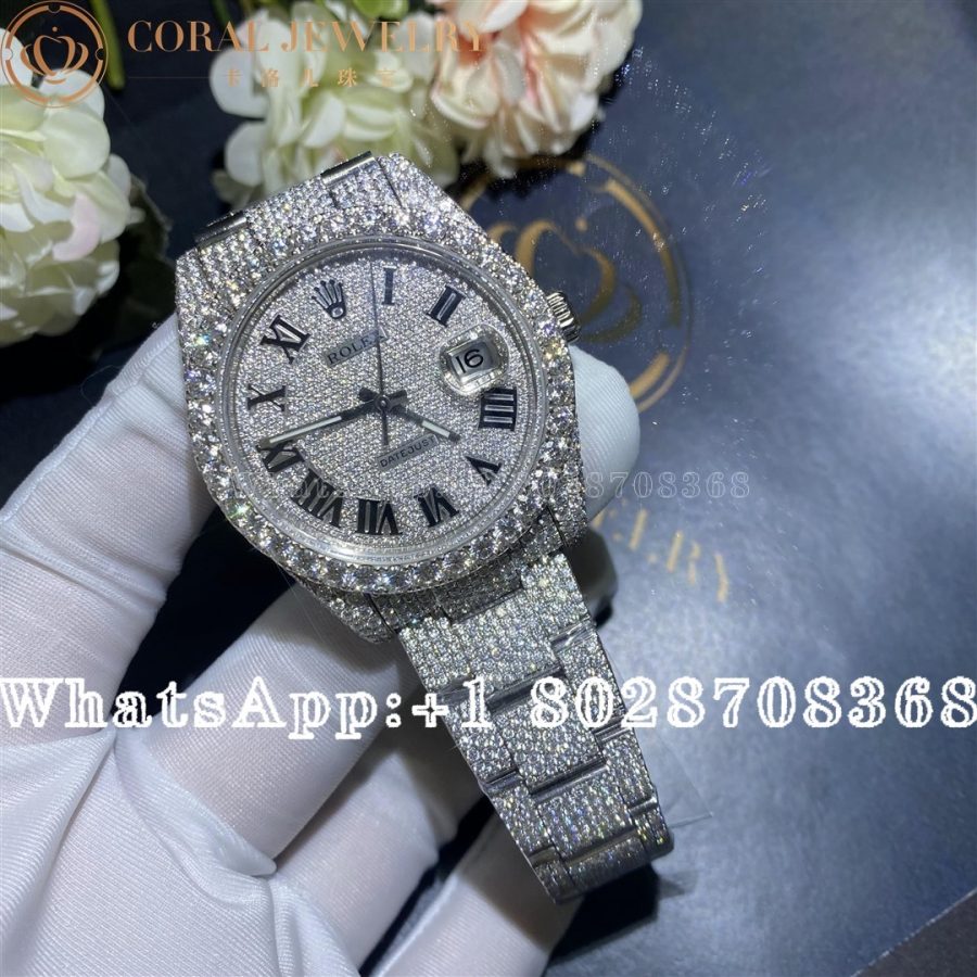 Rolex Datejust Moissanite Watches 126300 - Image 3