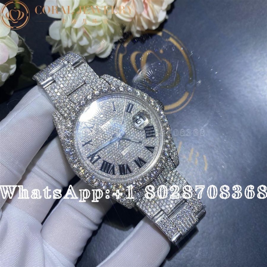 Rolex Datejust Moissanite Watches 126300 - Image 4