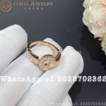 Bulgari BVLGARI 18 Kt Rose Gold Ring Set with Pavé Diamonds Ref.: 346209 - Image 3