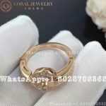 Bulgari BVLGARI 18 Kt Rose Gold Ring Set with Pavé Diamonds Ref.: 346209 - Image 4