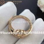 Bulgari BVLGARI 18 Kt Rose Gold Ring Set with Pavé Diamonds Ref.: 346209 - Image 5