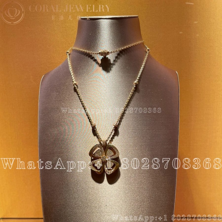 Bulgari Fiorever 18 Kt White Gold Necklace Ref.: 357219 - Image 9