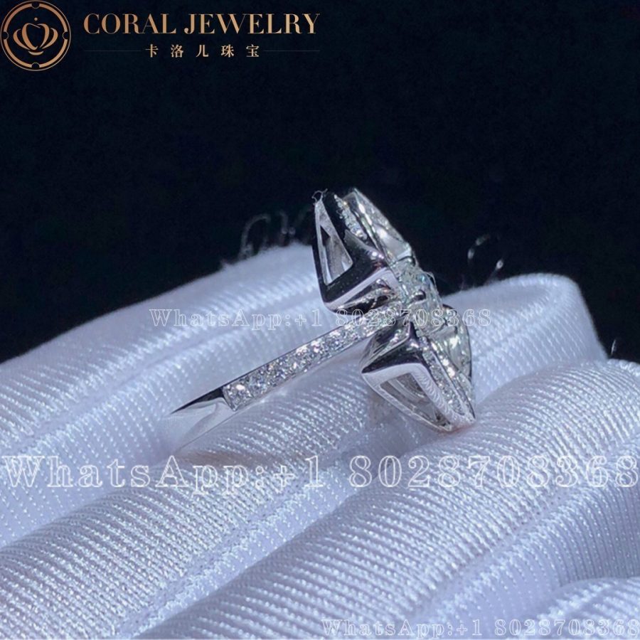 Bulgari White Gold and Diamond Fiorever Ring AN858168 - Image 4