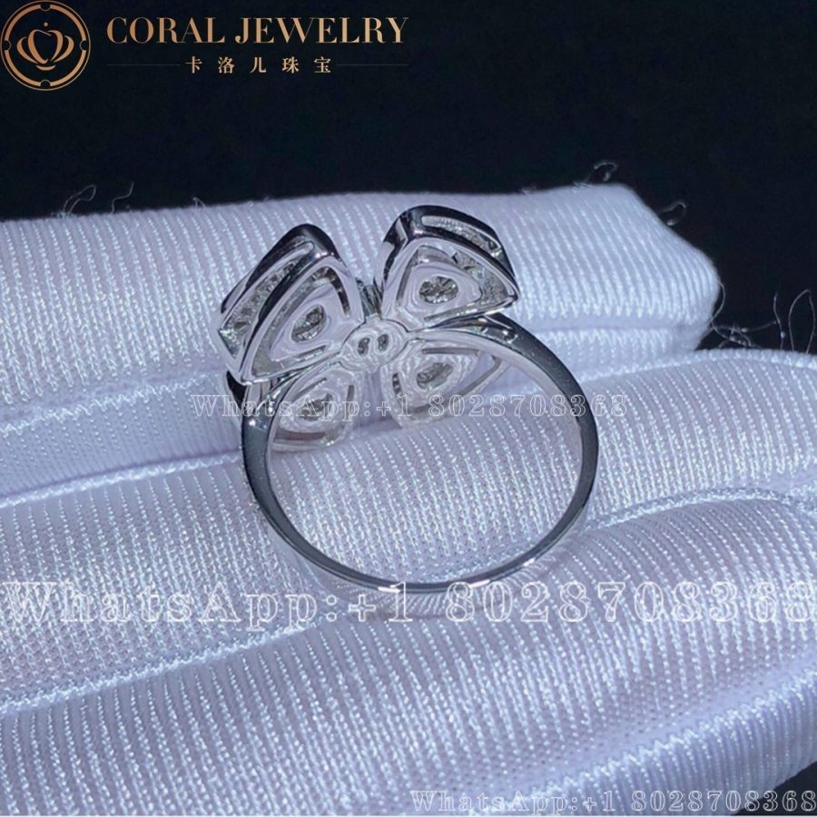 Bulgari White Gold and Diamond Fiorever Ring AN858168 - Image 5