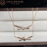 Tiffany Knot Pendant in Rose Gold with Diamonds - Image 5