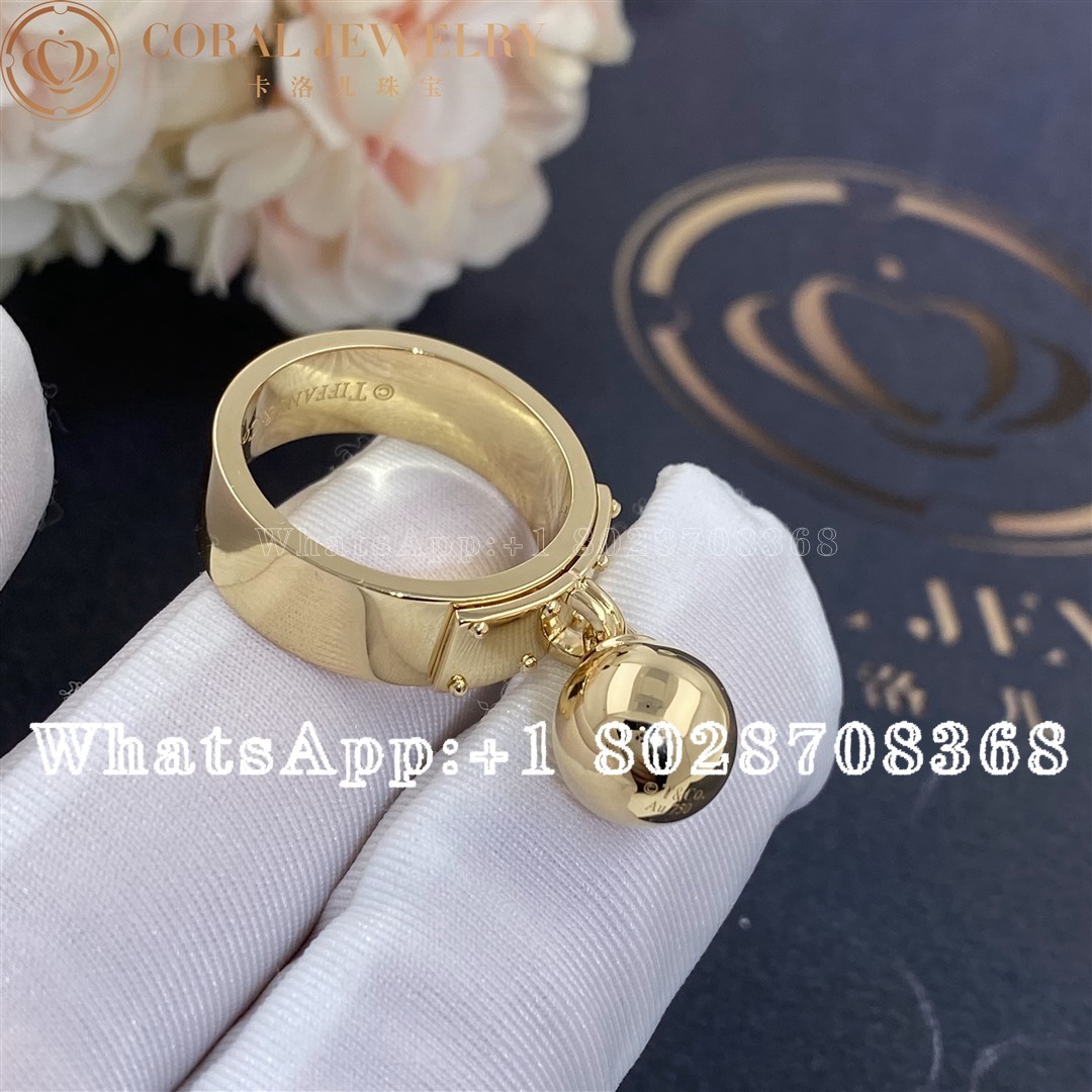 Tiffany Hardwear Gold Ball Ring Coral (1)