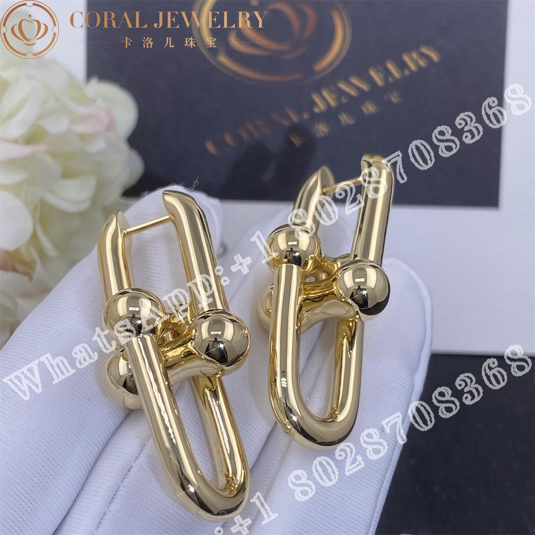 Tiffany Hardwear Large Link Earrings In Yellow Gold Cora (4)