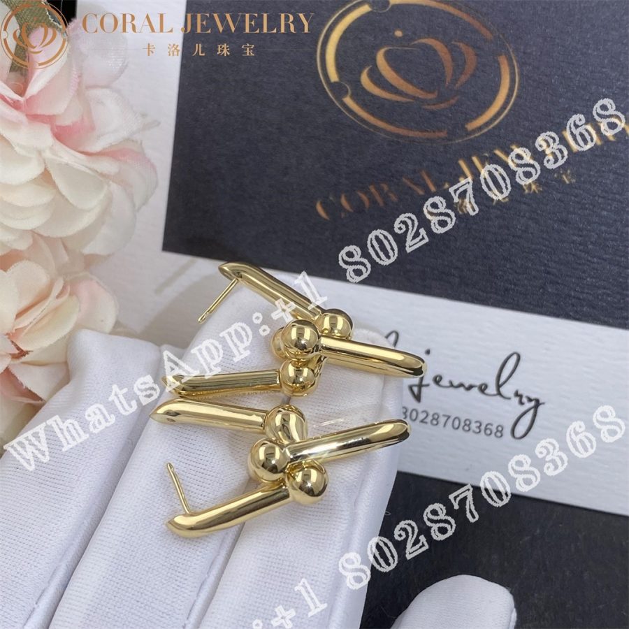 Tiffany HardWear Link Earrings in  Yellow Gold - Image 4